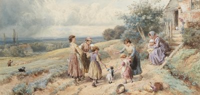 Teaching Dolly to Walk by Myles Birket Foster